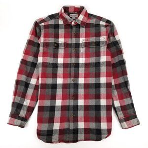 Carhartt Hubbard Original Fit Plaid Button Down Shirt S